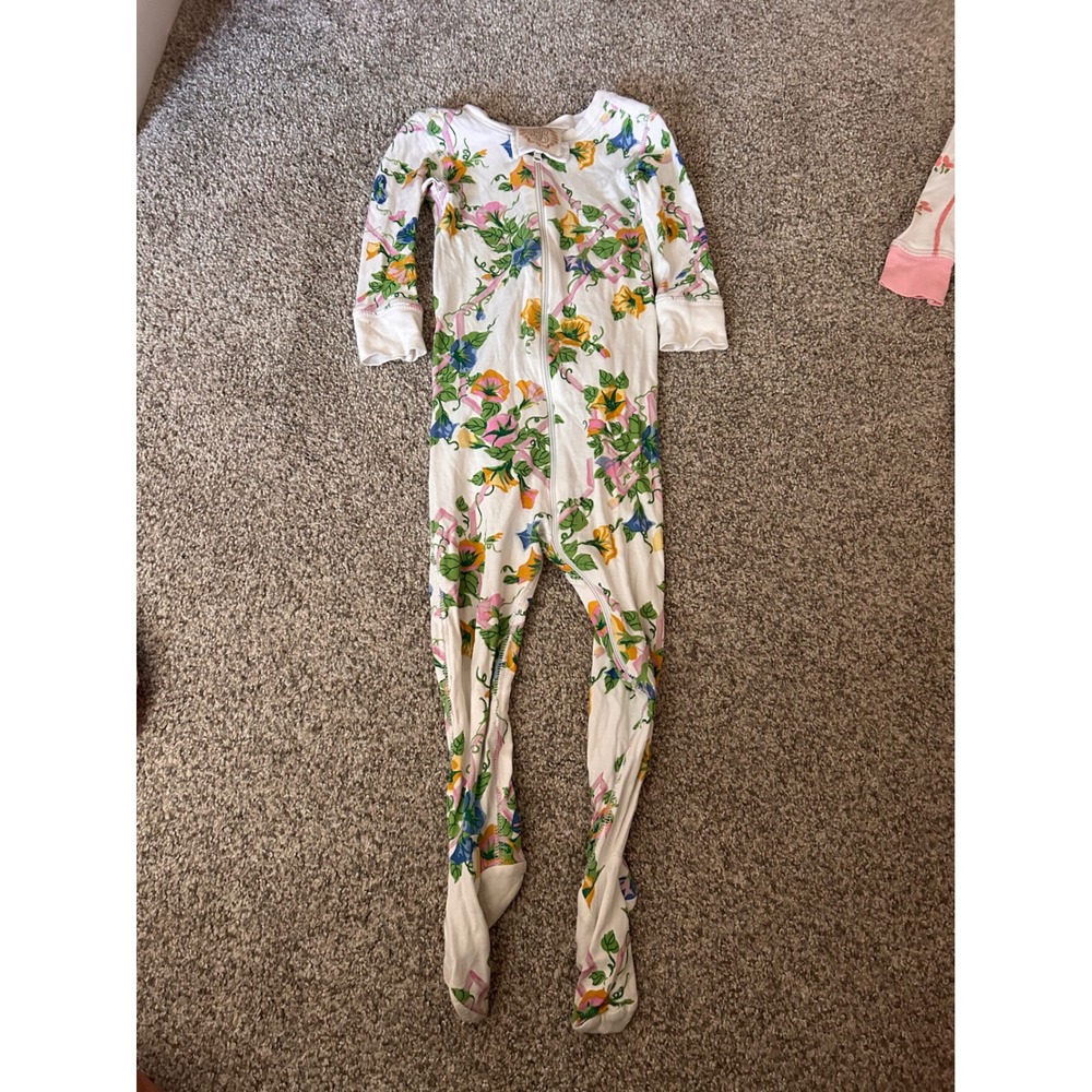 Beaufort Bonnet Company Morning Glory Floral Pima Cotton Zip Sleeper 18-24M